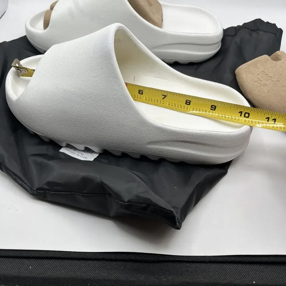 Mens White Yeezy YS-01 Slides Kanye West Sz 8 Slide NEW WITH DEFECT SEE PHOTOS